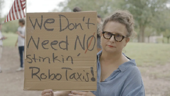 特(🏵)斯拉在得州奥斯汀遭遇抗议活动：反对马斯克Robotaxi计划(🍻)